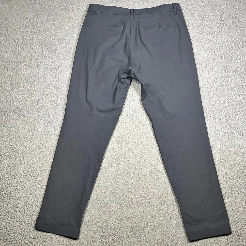Lululemon Commission Pant Slim Warpstreme 34 Dark Gray Technical Chino 6190
